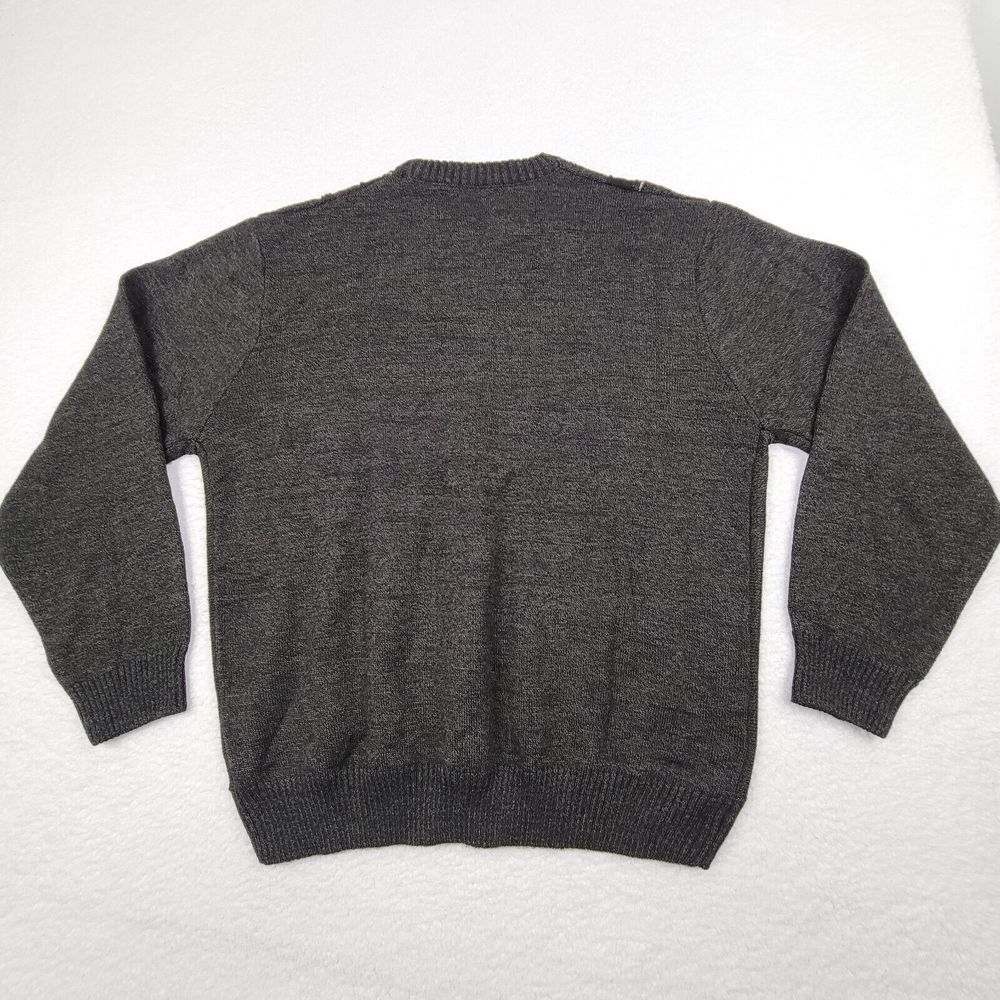 Cotton Traders Pullover‎ Sweater Mens XL Gray Geometric Acrylic Wool Blend - Picture 6 of 6